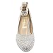 Chase & Chloe Womens 36-BOBBY12 Round Toe Med Low Heel Wedge Pump