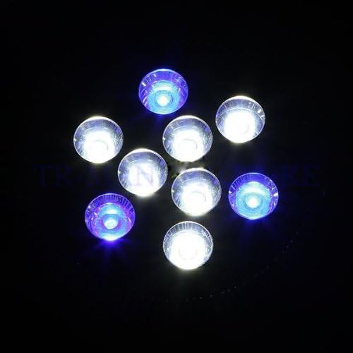 Aparche E27 9w LED Coral Reef Plant Grow Light Blue 460~465nm; Cold White 6500~12000k Fish Tank Aquarium Hydroponic Ac85~265v 6white+3blue Par38