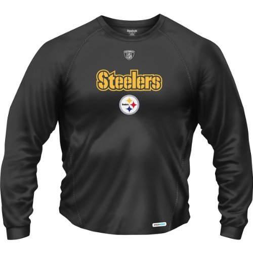 Reebok Pittsburgh Steelers Sideline Authentic Long Sleeve Speedwick T-Shirt Small