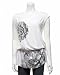 2b Circle Print Tunic - White/Black (S)
