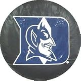 Duke University blue devils black tire cover. Size E