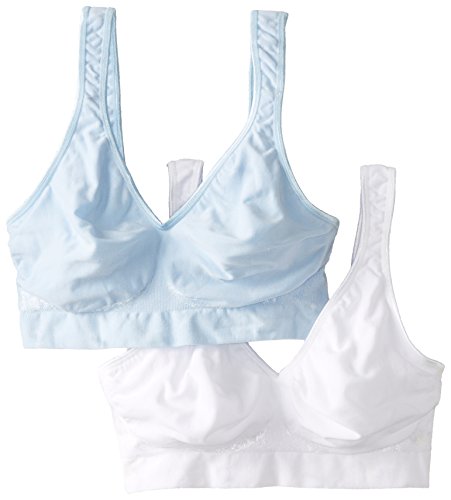 Bali Women's Comfort Revolution Wirefree Bra with Smart Sizes 2-Pack