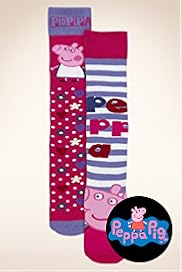 2 Pairs of Assorted Peppa Pig Socks