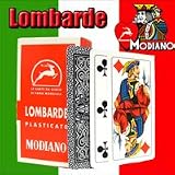 Lombarde Modiano Regional Italian Playing Cards. Authentic Italian Deck. Includes Free Scopa and Briscola Instructions in English.