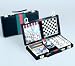 6 In 1 Travel Magnetic Game Set In Attache Case - Combo Sets