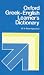 Book Oxford Greek English Learner's Dictionary