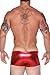 Male Power Heavy Metal Short Red