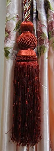 AIRDODO Beautiful Tassel Drapery Tiebacks for Window Home Decoration Curtain. 1pc
