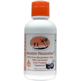Absolute Mangosteen - Pure Organic Mangosteen Juice from CAOH� (12 - 17 oz Bottles)