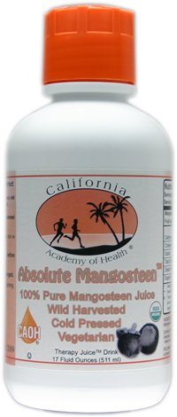 Absolute Mangosteen - Pure Organic Mangosteen Juice from CAOH® (1 - 17 oz Bottle)