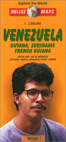 Nelles Venezuela Travel Map with Guyana, Suriname, French Guiana (Nelles Maps) under French Guiana, Guyana & Suriname in The Books Store