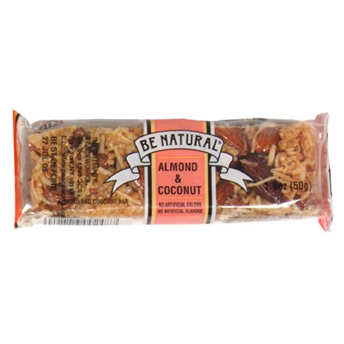 Be Natural Energy Bar, Almond & Coconut, 1.8-Ounce Bars (Pack of 16) by Be Natural Bar