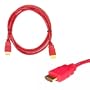 Premium v1.3 1080p 5 Foot Red HDMI Cable for HDTV/Blu Ray/DVD/PS3 [Accessory Export Brand]