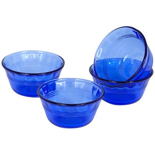 Pyrex Prepware 4-Piece Dessert Dish Set, Cobalt