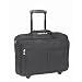 Solo Leather Rolling Laptop Case (Black)