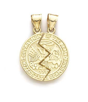14k US Army Break-Apart Pendant