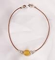 Hill Tribe Silver Anklet on Leather Cord - Last One Ever!