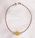 Jewelry : Hill Tribe Silver Anklet on Leather Cord