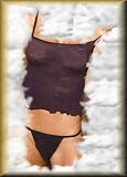 y2 Elegant n Unique - Floral Lace Pattern Cami Top and G-String One Size