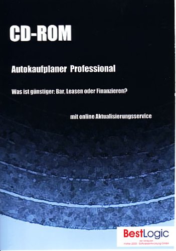 Childrens Toyshop  Software : Autokaufplaner Professional,  1 CD-ROM Was ist günstiger: Bar, Leasen oder Finanzieren? Für Windows 98/NT/XP/2000/2003