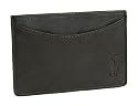 Polo Ralph Lauren Flat Black Leather Card Holder 3131859-BK