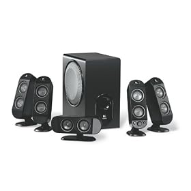 Logitech X-530 PC Multimedia Home Theatre Speaker System - 70 Watt (Total) (5.1)