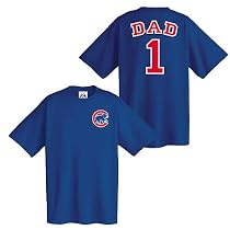 Cubs Majestic Men's Team Number 1 Dad Tee