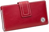 Fossil Women's Leather NCAA Wallet - Oklahoma - Ladies Wallet (Color: Red)