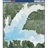 Navionics Paper Map: Grenada Lake Mississippi