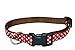Medium Rust/White Polka Dot Dog Collar: 3/4