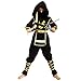 Boys Golden Dragon Ninja Assassin Costumes (4-6Y)