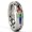 6MM Titanium Ring Rainbow Band with CZ sizes 5 to 11
