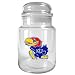Kansas Jayhawks NCAA 31oz Glass Candy Jar - Primary Logo by Great American Products