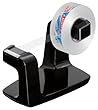 Tesa 53831-00000-00 Tischabroller Easy Cut Frame, 1 Rolle kristall-klar, 33 m x 19 mm, schwarz
