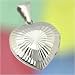 Diamond Cut Silver Heart Locket Pendant !