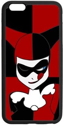 Harley Quinn Black / White Custom TPU Snap On Case For iphone 6 plus (5.5 inch)