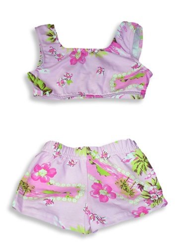 Anita G Designer Clothes – Toddler Girls 2-Piece Swimsuit, Pink, Lime (Size 2T)