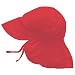 Solid Flap Sun Protection Hat Size / Color: 6 - 18 Month / Red