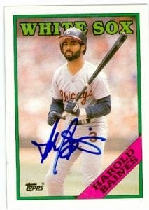 Harold Baines Autographed/Hand Signed baseball card (Chicago White Sox) 1988 Topps #35