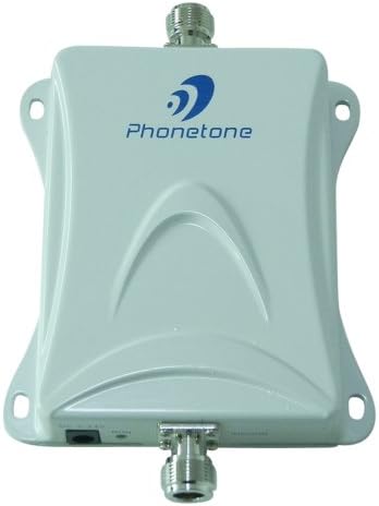 GSM /3G 850mhz 65db Gain Cellular Cell Phone Mobile Signal Booster Amplifier Repeater Kit with Indoor Omni-directional Ceiling Antenna Outdoor Yagi Antenna for Home or Office with All Accessories
