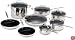 Cuisinart 77-14NSZA Chef's Classic Non-Stick Stainless 14 Piece Set