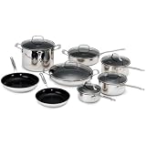 Cuisinart 77-14NSZA Chef's Classic Non-Stick Stainless 14 Piece Set