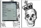 Skull King Design Protective Decal Skin Sticker for Sony Digital Reader PRS-505 Models