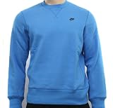 Nike Mens Blue Fleece Crew Sweatshirt
