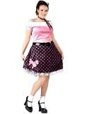 Plus Size Costumes 50s Plus Costume Poodle Skirt Soc Hop Costume