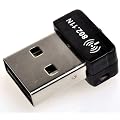 Modern-Tech 802.11n Micro Wireless Wifi USB N Adapter Dongle for PC/Laptop - Super Fast 150Mbps (Suitable for Linux/Mac/Windows 2000/XP/Vista/7 - 32bit & 64bit Versions)