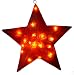 Barcana 28-Inch Illuminated Fiberglass Red Star Christmas Light