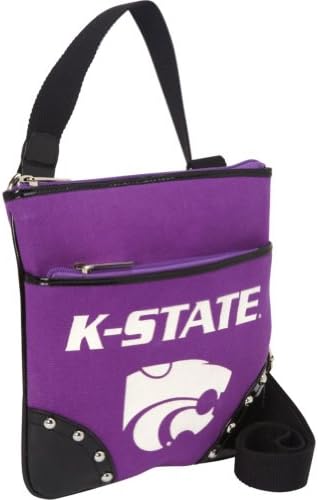 Ashley M Kansas State University Willie the Wildcat Canvas Cross-Body Bag with