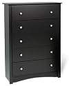 Prepac Sonoma Black 5-Drawer Chest