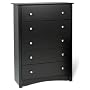 Prepac Sonoma Black 5-Drawer Chest